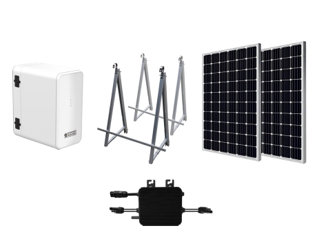 Balkon-Solarsystem 800W  Könner & Söhnen KS SBS800-SET4 inkl. Halterungen mit Speicher